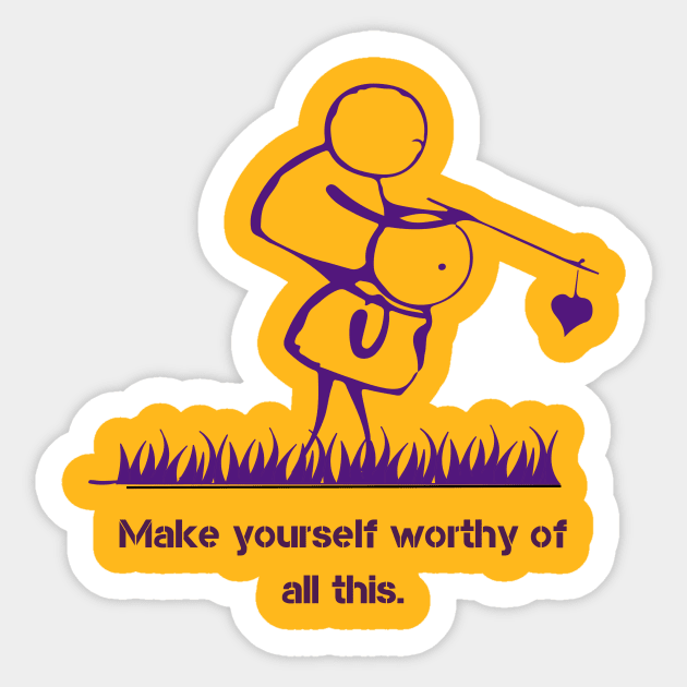 Worthy Sticker by Canterville7